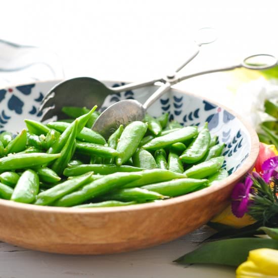 2-Ingredient Italian Sugar Snap Pea