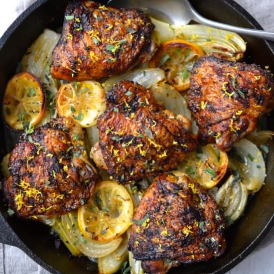 Lemon Chicken with Fennel