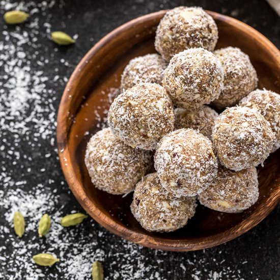 Coconut Cardamom Energy Bites