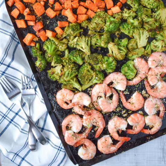 Sheet Pan Honey Garlic Shrimp