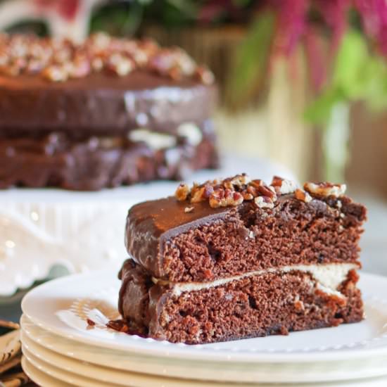 Layered Chocolate Sheet Cake