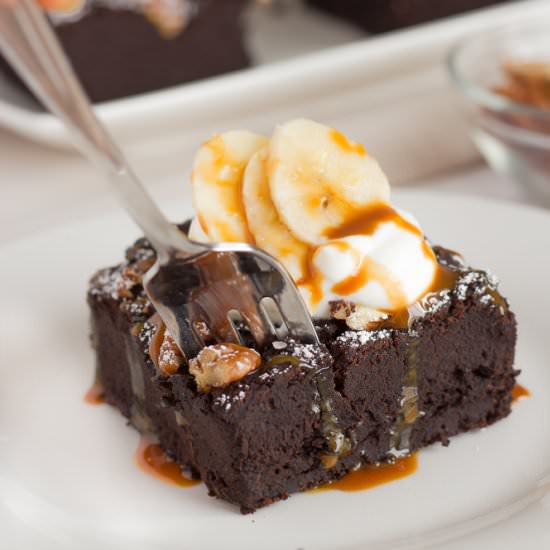 Vegan Banana Black Bean Brownie