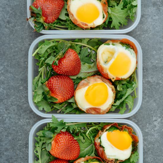 Keto Prosciutto Egg Cups