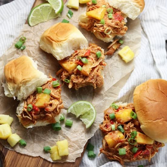 Hawaiian Chicken Sloppy Joes
