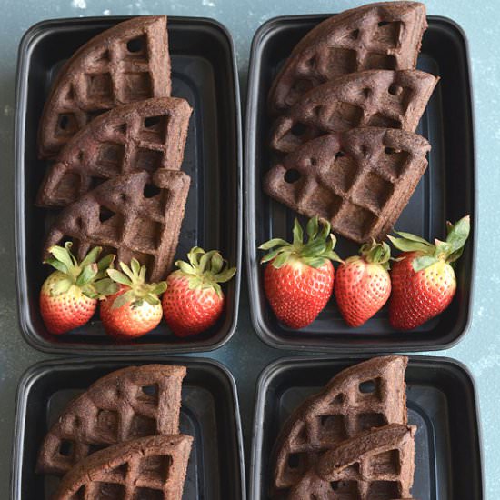 Chocolate Almond Flour Waffles