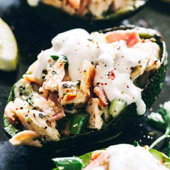 Stuffed Avocado with Chicken Salad