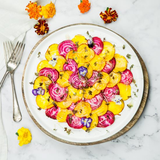 Vegan Beetroot Carpaccio