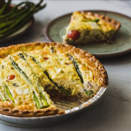 Lamb, Feta, and Vegetable Quiche