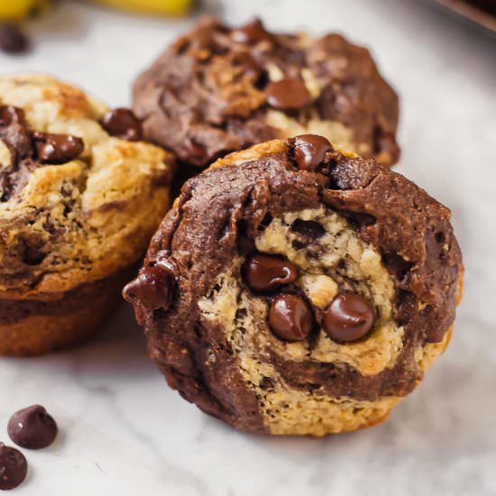 Chocolate Peanut Butter Muffins
