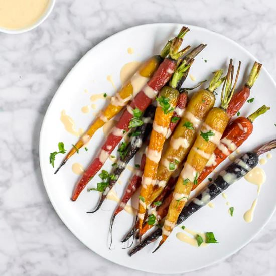 Roasted Carrots with Tahini