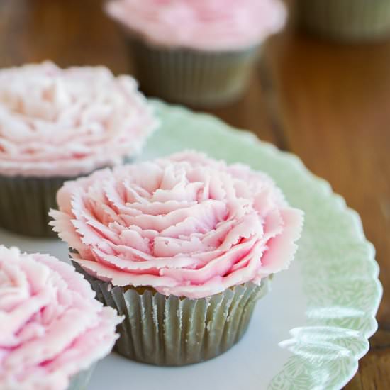 Cardamom Rose Cupcakes