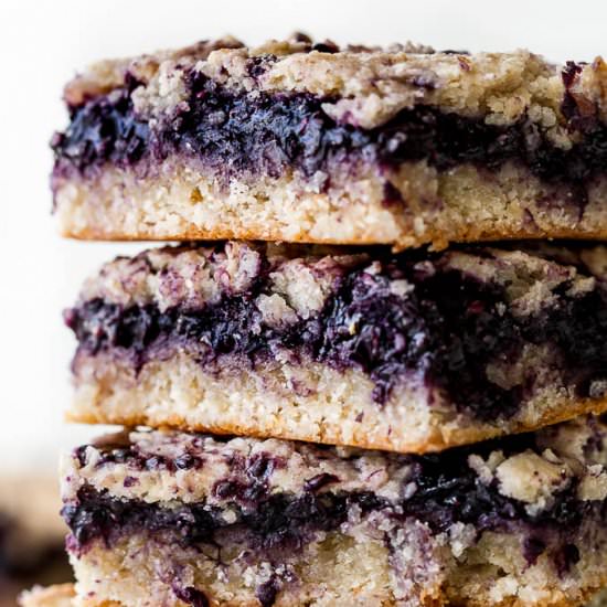 Blueberry Almond Oat Bars