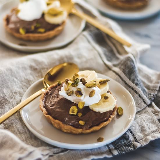 Chocolate Cardamom Tarts