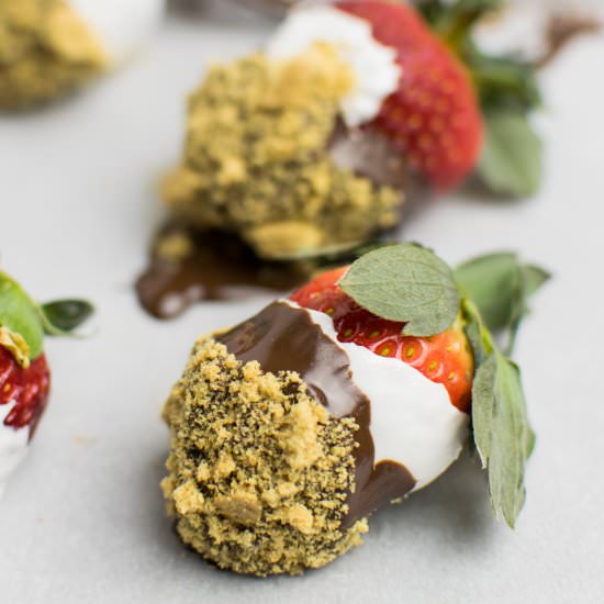 Smores Covered Strawberries