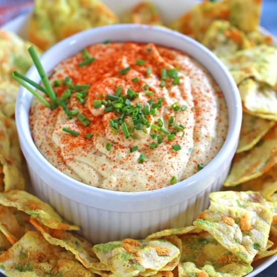 Deviled Eggs Dip with Chives
