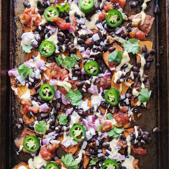 Spicy Sweet Potato Nachos