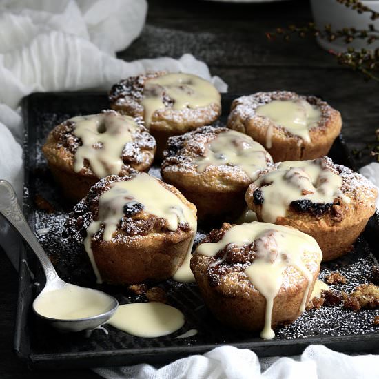 Hot cross bun scroll scones