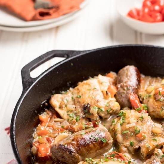 One Pan Chicken Scarpariello