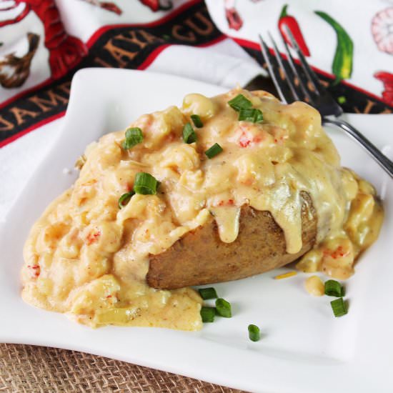 Creamy Crawfish Baked Potatoes