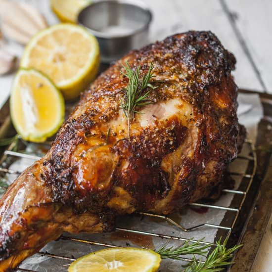 Greek Style Roasted Lamb