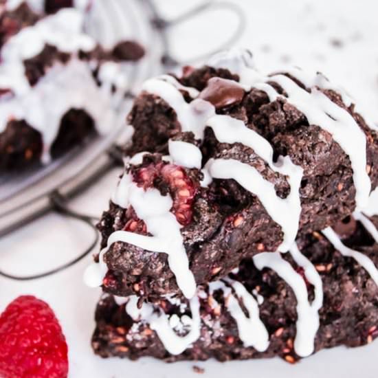 Dark Chocolate Raspberry Scones