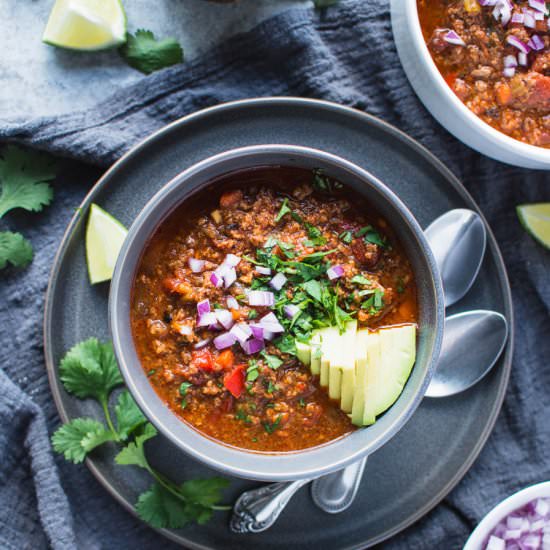 The Best Paleo Bean Free Chili
