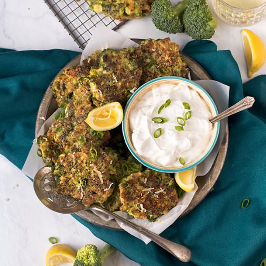 Broccoli Cheddar Fritters