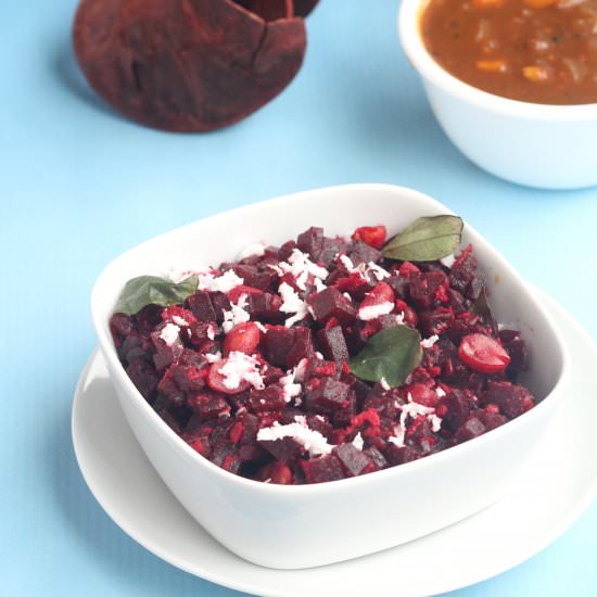 Beetroot poriyal