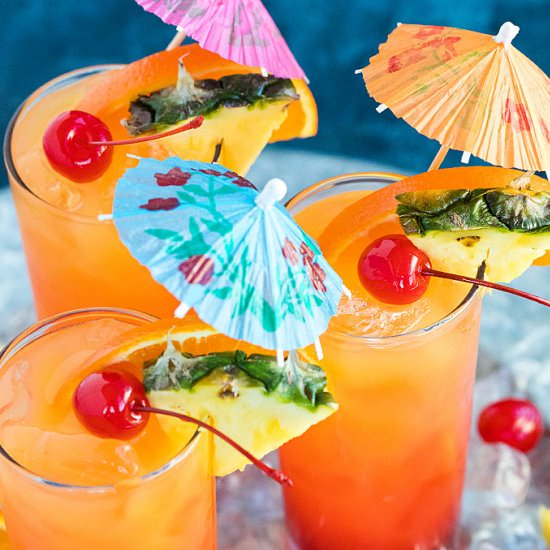 malibu summer rose cocktail
