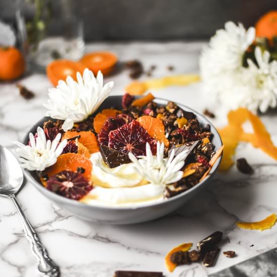 Chocolate Hazelnut Yogurt Bowls