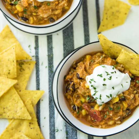 Chicken Sweet Potato Taco Chowder