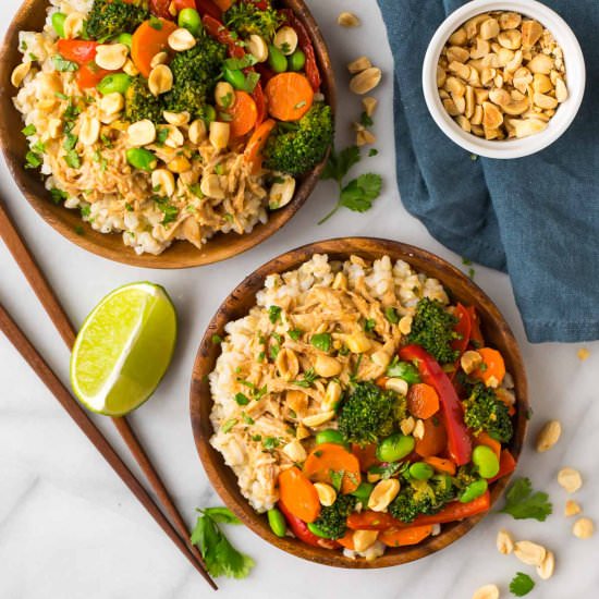 Easy Peanut Chicken with Veggies