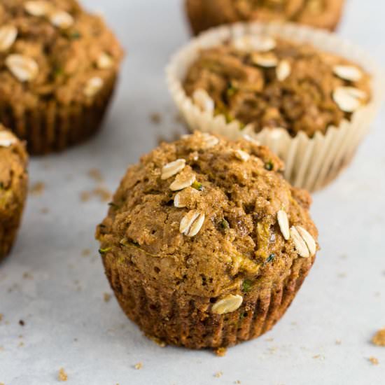 Healthy Zucchini Bread Muffins