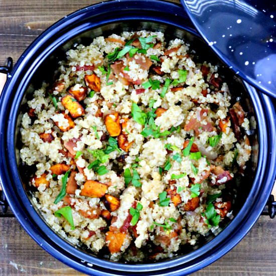 Sweet Potato and Bacon Quinoa