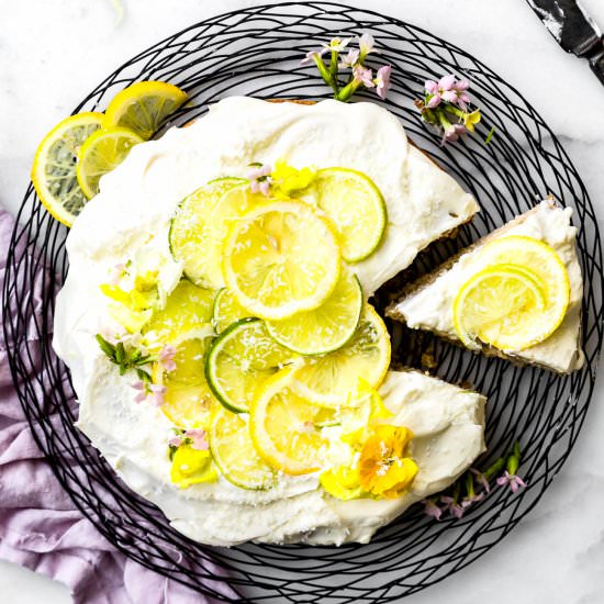 Citrus Coconut Cream Vegan Cake