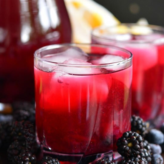 Blueberry Blackberry Iced Green Tea