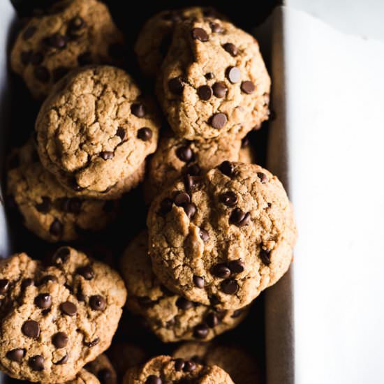 Tahini Chocolate Chip Cookies