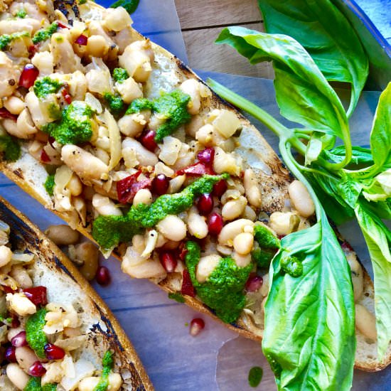 White Bean & Chili Panzanella Salad