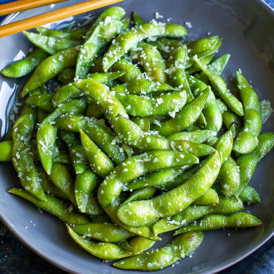 Garlic Parmesan Edamame