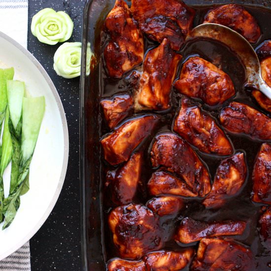 OVEN BAKED SWEET AND SOUR CHICKEN