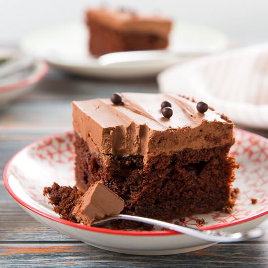 Chocolatey Chocolate Sheet Cake