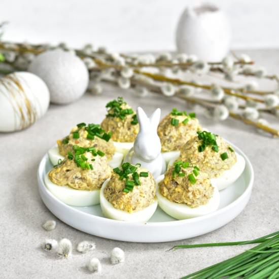 Mushroom Deviled Eggs