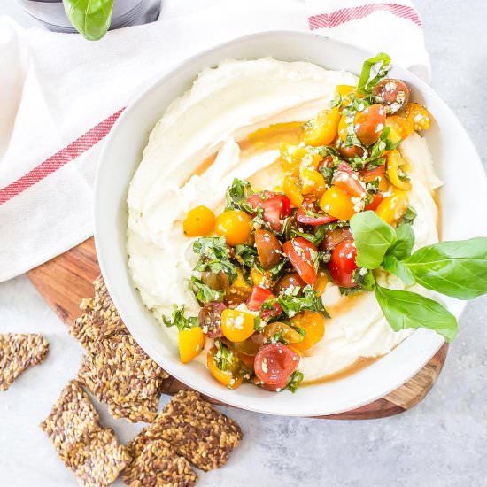 Healthy Bruschetta Feta Dip