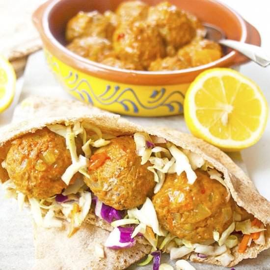 Spiced Baked Turkey Meatballs