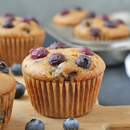 Easy Paleo Blueberry Muffins