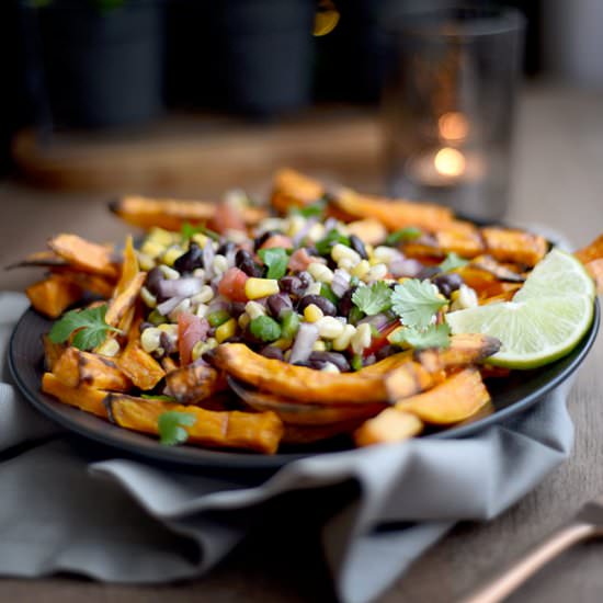 Mexican Baked Sweet Potato Fries