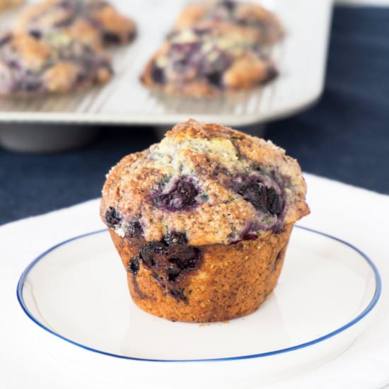 Vanilla Blueberry Muffins