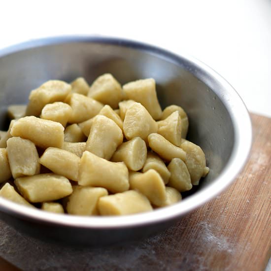 Breadfruit gnocchi