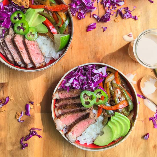 Steak Fajita Bowls