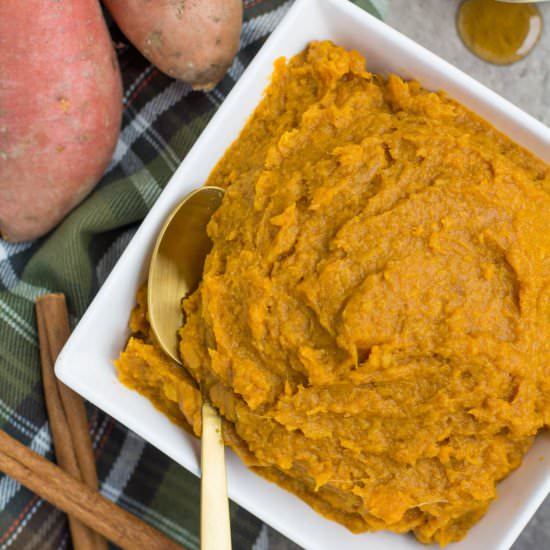 Paleo Maple Whipped Sweet Potatoes